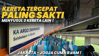 SAKTINYA KERETA INI GAK MASUK AKAL‼️NYUSUL 3 KERETA SEKALIGUS Naik KA Argo Dwipangga Jakarta - Jogja