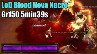 Diablo 3 | S31 Gr150 5min39s | LoD Blood Nova Necro