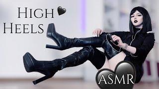 High Heel Leather Boots ASMR 