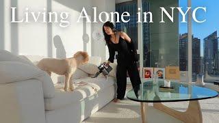 Home Alone| Spring cleaning! Decluttering & organizing my entire apartment