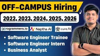 Programmers IO Biggest Hiring | OFF Campus Drive 2022, 2023, 2024, 2025, 2026 BATCH