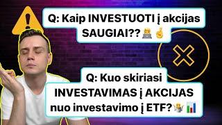 Du Investavimo budai - Saugesnis ir Nelabai. Kaip ir kodėl aš investuoju į Akcijas ir ETF