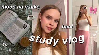 VLOG końcówka roku szkolnego a ta się nagle uczy.. study with me&haul