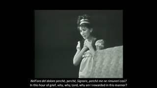 Vissi d'arte (subtitles)  Maria Callas 1958