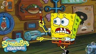 The Wet Painters  FULL EPISODE in 5 Minutes | SpongeBob