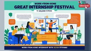 Work From Home Internships | Great Internship Festival | Stipend ₹40k | Any Student Can Apply Now!!