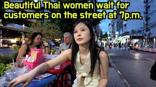 Even at 7 p.m., Bangkok's streets are full of temptations