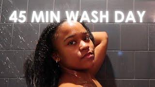 My 45 Minute Wash Day Routine for Natural Hair