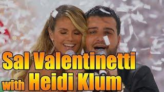 Sal Valentinetti with Heidi Klum Sings Santa Baby America's Got Talent 2016｜GTF