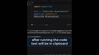 Copy Paste in python #shorts #viral