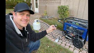 First Use Westinghouse Propane Generator