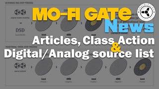 MoFi-Gate News: Articles, class action & digital/analog source list!
