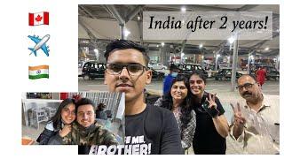 India after 2 Years  | Emotional Ending | Canada to India | Surprise Visit | Lakshay and Himali