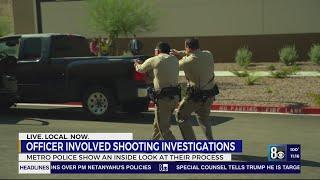 Las Vegas Metro police show their process for officer-involved shootings