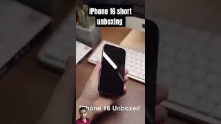 Iphone 16 short unboxing #shorts #techshort #iphone16 #iphone16series #techsphere #shortunboxing