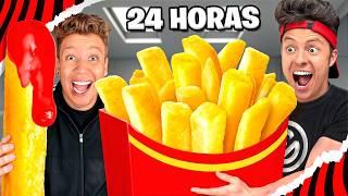 24 HORAS FAZENDO COMIDAS GIGANTES!