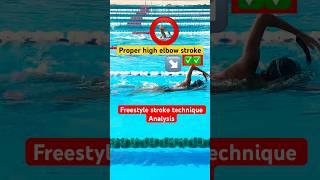 How to Swim Freestyle Faster (Technique Analysis) #shorts #swim #trending