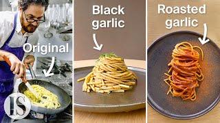 Aglio e olio: originale vs. aglio nero vs. aglio arrostito con Luciano Monosilio