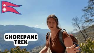 our first time hiking in the himalayas (ghandruk to tadapani trek nepal)