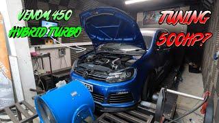 HOW MUCH POWER CAN A HYBRID TURBO MAKE *PROJECT GOLF R* *TUNING*