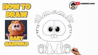 How To Draw Baby Garfield | The Garfield Movie #drawing #garfield