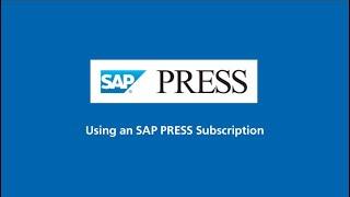Using an SAP PRESS Subscription