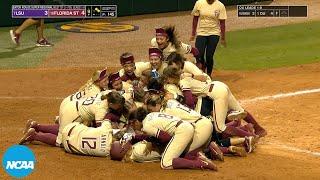 Nothing but softball walkoffs in NCAA tournament