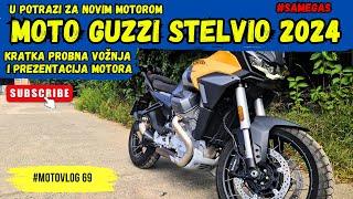 Moto Guzzi Stelvio 2024 / Kratka vožnja i prezentacija motora / #motovlog 69