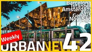 Barcelona tram extension | Rail tunnel in Geneva | Free public transport in Istanbul | Urban News 42