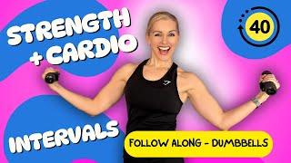 ⭐️ Cardio & Strength Intervals | 40-Minute Full-Body Workout