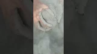 Clayland ASMR#shorts#dry#pure cement