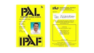 GS1932 Familiarisation IPAF License