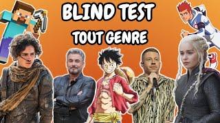 BLIND TEST TOUT GENRE - 70 EXTRAITS (Film, Série, Dessin animé, Anime, Jeux , Émission TV, Musique)