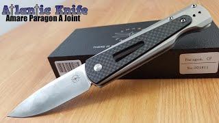 AMARE PARAGON A-JOINT BOHLER N690 BLACK CARBON FIBER FOLDING POCKET KNIFE 201811