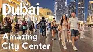 Dubai [4K] Amazing City Center, Burj Khalifa Walking Tour 