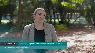 Camille talks about studying event management with TAFE International Western Australia