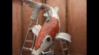 Koi Mosaic Sculpture