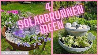 4 Solarbrunnen Ideen für Garten, Balkon und Terrasse | Springbrunnen | das Sommer Highlight 2024 