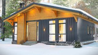 Shipping Container House - Cozy Winter