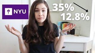 Why is NYU's acceptance rate declining so rapidly??