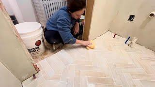 My most challenging and STUNNING tiling job yet!! | DIY Home Renovations!