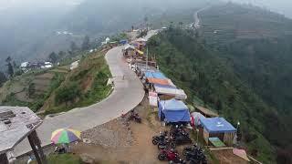 DRONE FOOTAGE AT DIENG PLATEAU .... BEAUTIFUL VIEW