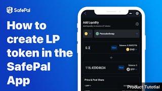 How to create LP token in the SafePal App