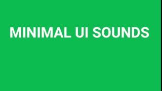 Minimal UI Sounds
