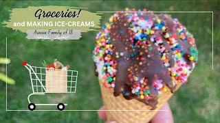 GROCERY HAUL + Making Ice-Creams!