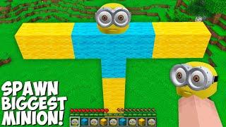 This is a SUPER SECRET WAY TO SPAWN MINION in Minecraft ! BIGGEST MINION !