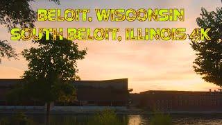 An Old Industrial Town: Beloit, Wisconsin, South Beloit, Illinois 4K.