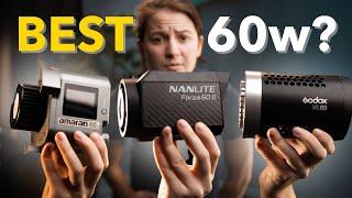 60w light showdown! Amaran VS Godox VS Nanlite - Which wins?