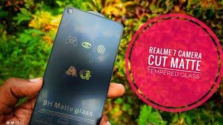 Realme 7 Camera Cut Matte Tempered Glass #Gearwale.com