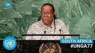  South Africa - Minister Addresses United Nations General Debate, 77th Session (English)